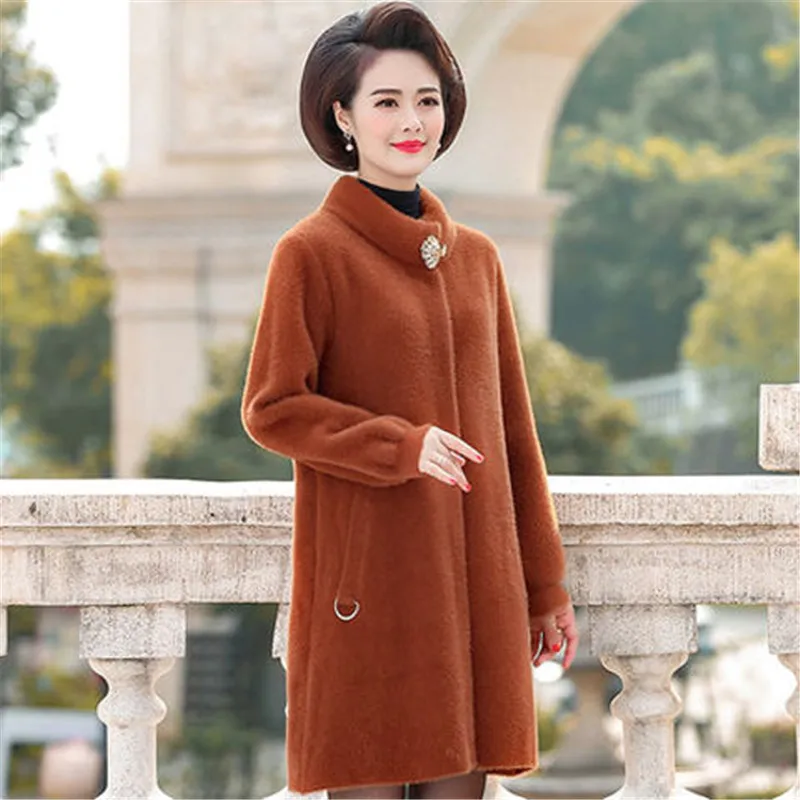 Women Winter Cashmere Woolen Coat New Imitation