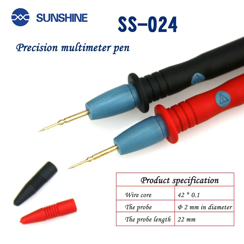 

SUNSHINE SS-024 Precision Multimeter Pen, Safety Grade 1000V 20A High Precision Super-pointed Pen, Super-pointed Multimeter