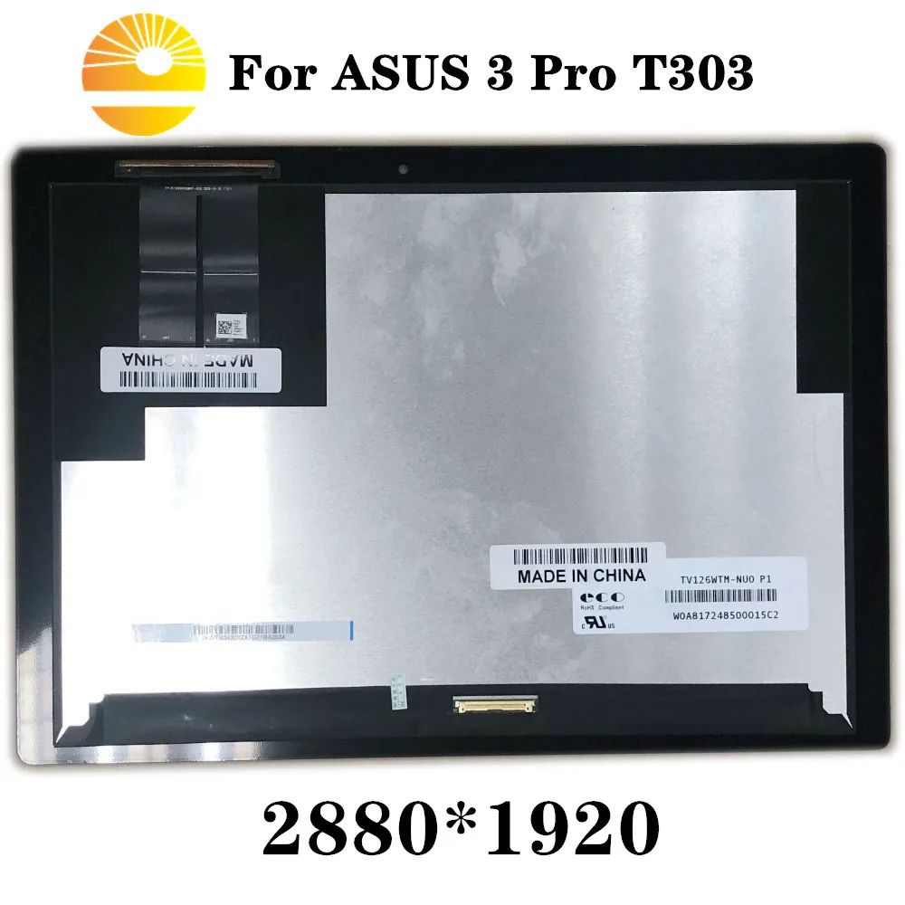 12," ЖК-экран с сенсорным экраном для ASUS 3 Pro T303 T303UA 2880*1920