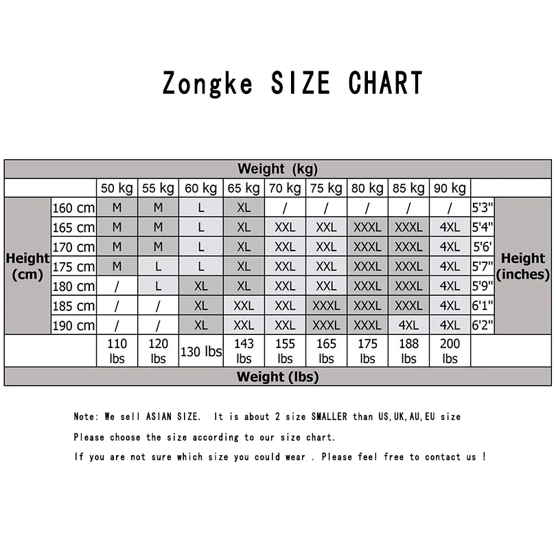 Zongke брюки длиной до щиколотки, мужские брюки для бега, мужские брюки, уличная одежда, спортивные штаны, шаровары, мужские брюки, 4XL, осень, новинка