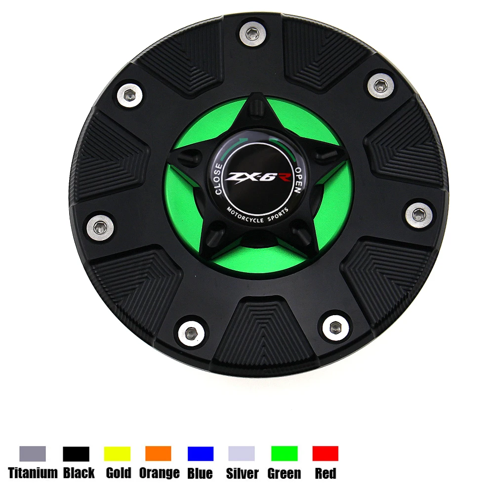 

ZX-6R крышка бензобака для Kawasaki ZX6R ZX 6R 1994-1999 аксессуары для мотоциклов CNC алюминиевая масляная Крышка для мотоцикла