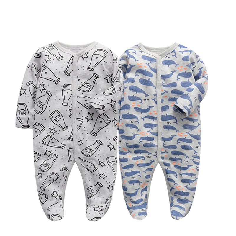 2pcs/lot Newborn Baby winter clothesbaby boys girls rompers long Sleeve clothing roupas infantis menino Overalls Costumes