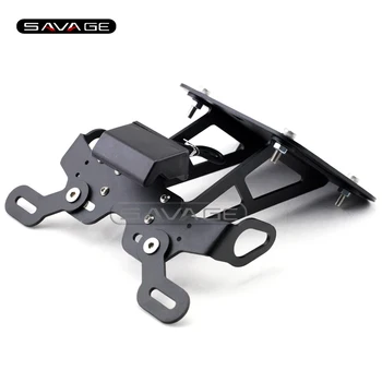 

For YAMAHA YZF-R3 YZF-R25 MT-25 MT-03 Motorcycle Fender Eliminator Registration Plate Bracket License Plate Holder LED Light