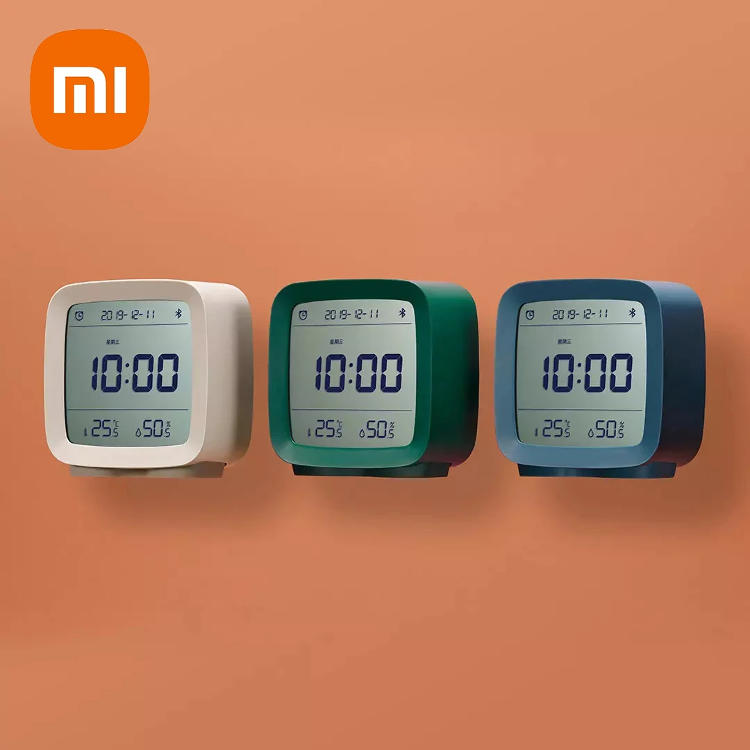 Оригинальный Bluetooth будильник XIAOMI Cleargrass умный контроль температуры влажности