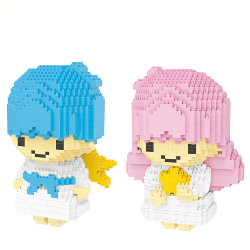 

Mini Gemini cartoon angel game models diamond building blocks Assemble educational toys For Children gifts