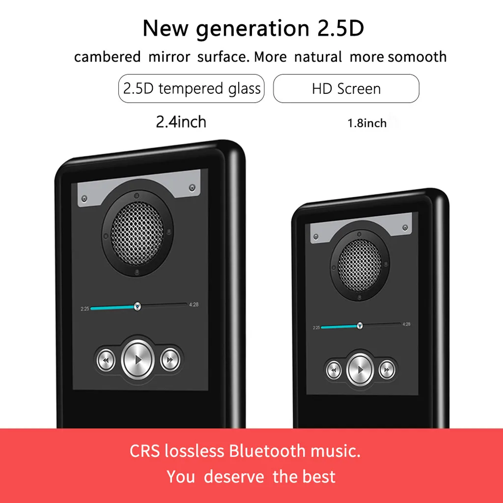 Bluetooth Hifi MP3 MP4 плейер Волкман устройство записи без потерь ручка FM радио MP3/WMA/WAV/AVI/JPG/BMP/TXT AMV AVI Многофункциональный и 8 Гб