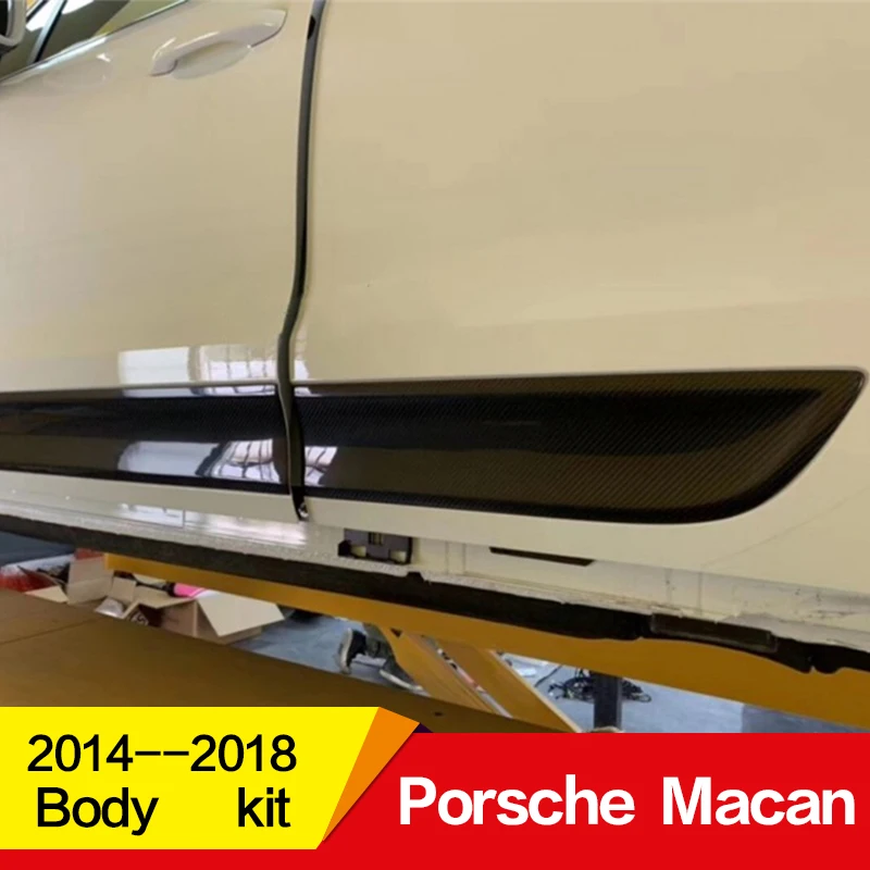 Используется для Porsche Macan, дверной комплект 2014 15 16 17 18 лет, отделка дверей из углеродного волокна, декоративные панели, аксессуары Используется для Porsche Macan, дверной комплект 2014 15 16 17 18 лет, отделка дверей из углеродного волокна, декоративные панели, аксессуары