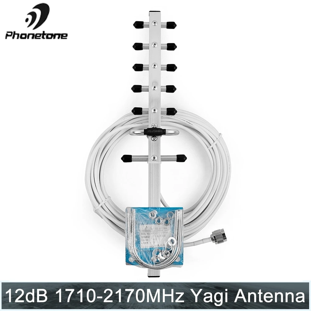 Антенна Yagi с высоким коэффициентом усиления 12dBi 1710 2170 МГц DCS & WCDMA 3G для наружного