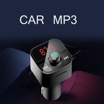 

Onever High Quality Car Kit Mp3 Player FM Transmitter Bluetooth Dual USB Charger Mp3 Adapter Modulator U Disk Play Music Call