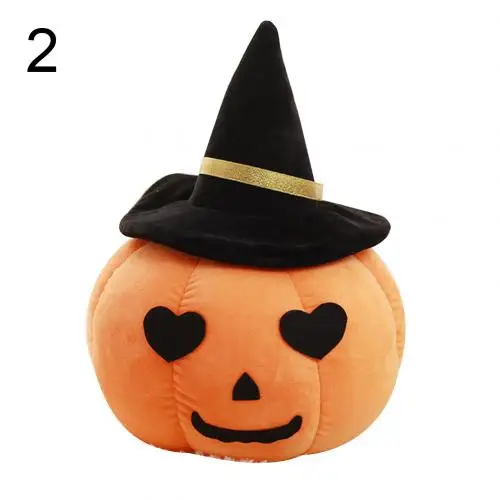 22/45cm Kawaii Pumpkin with Hat Plush Toy Halloween Stuffed Doll Children Gift Christmas - Цвет: 22cm Heart