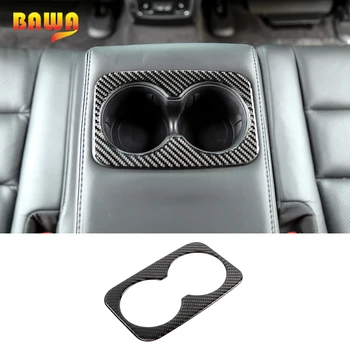 

BAWA Car Rear Water Cup Holder Decoration Frame Stickers for Jeep Grand Cherokee 2011+ Interior Mouldings Accessories