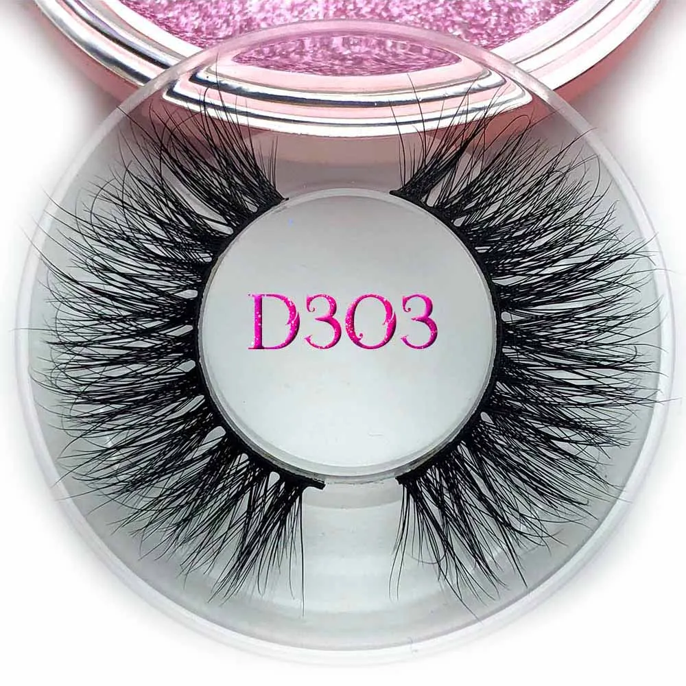 D303 Mikiwi D390, норковые ресницы, 3D, норковые ресницы, толстые, ручная работа, полная полоска, ресницы, безжалостные, роскошный макияж, драматические ресницы - Цвет: D303