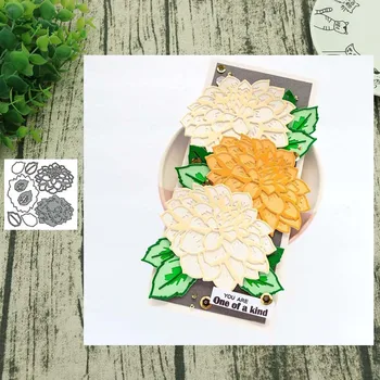 

Overlapping flowers METAL CUTTING DIES Stencil Scrapbooking Photo Album Card Paper Embossing Craft DIY
