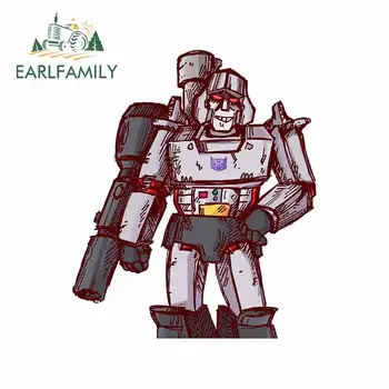 

EARLFAMILY 13cm x 10.9cm For Megatron Funny Car Stickers Car Accessories Decal Personality Sticker Campervan Bumper Decoration