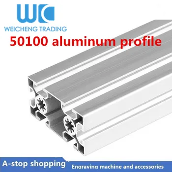 

50100 Aluminum Profile Extrusion 50100 European Standard Linear Rail 100mm to 1150mm Length for CNC 3D Printer Parts