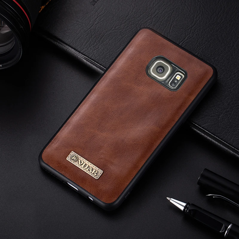 Мягкий силиконовый чехол VIJIAR для Samsung galaxy Note 5 C7 C9 Pro S6 edge S7 кожаный Plus | Мобильные