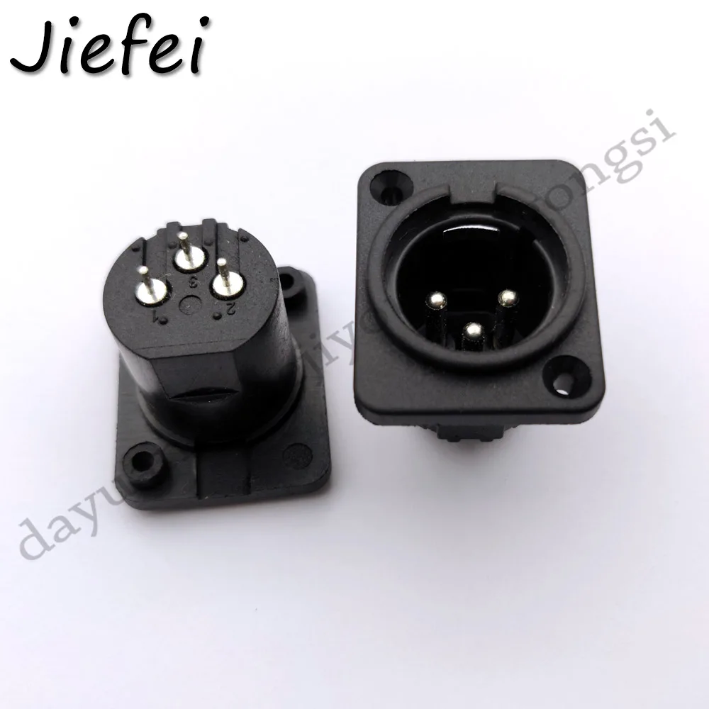 20 шт. XLR 3 pin Панель Крепление Мужской Шасси Разъем