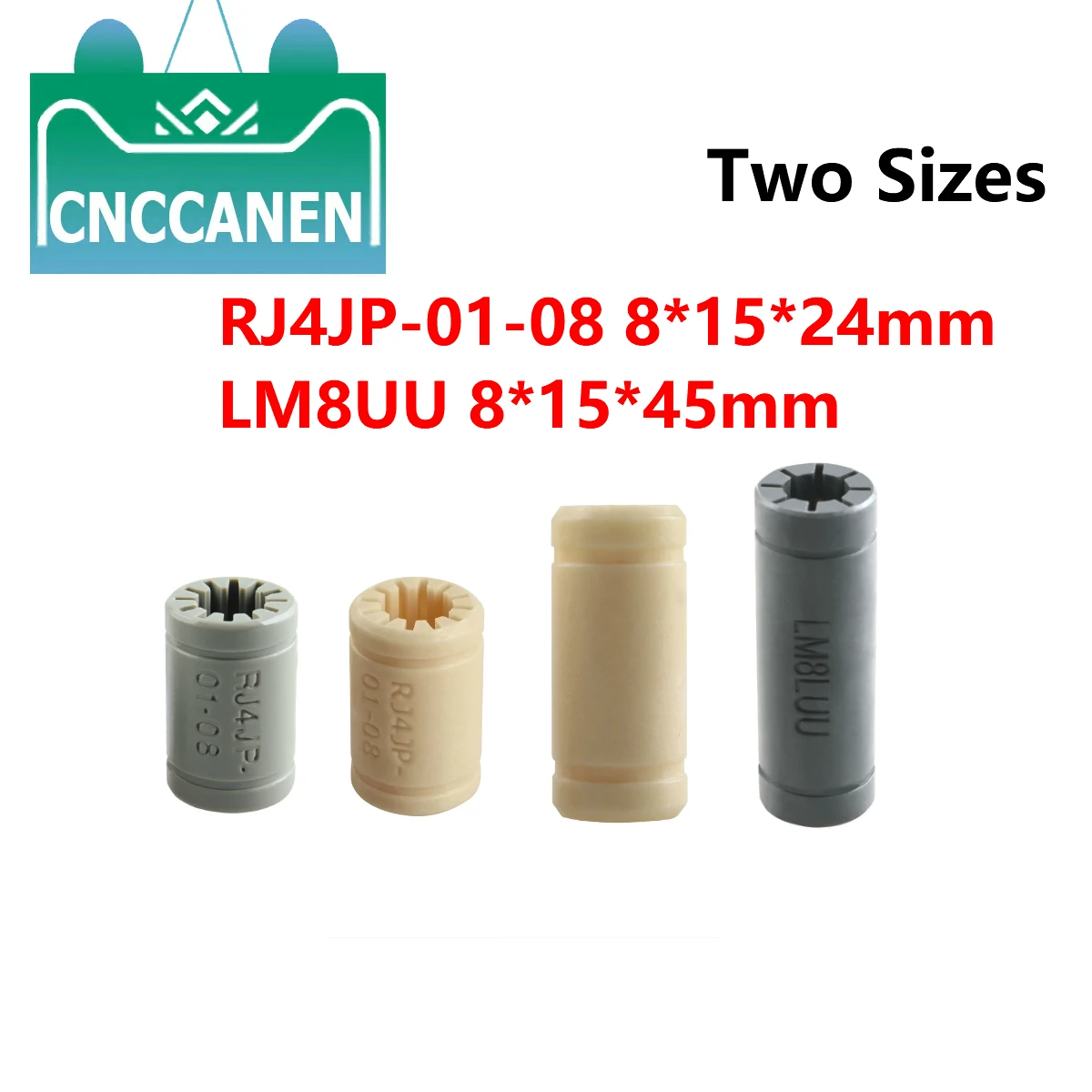 Сплошной полимер LM8UU линейные подшипники втулка LM8LUU 8 мм 8*15*45 RJ4JP-01-08 8*15*24 для Prusa