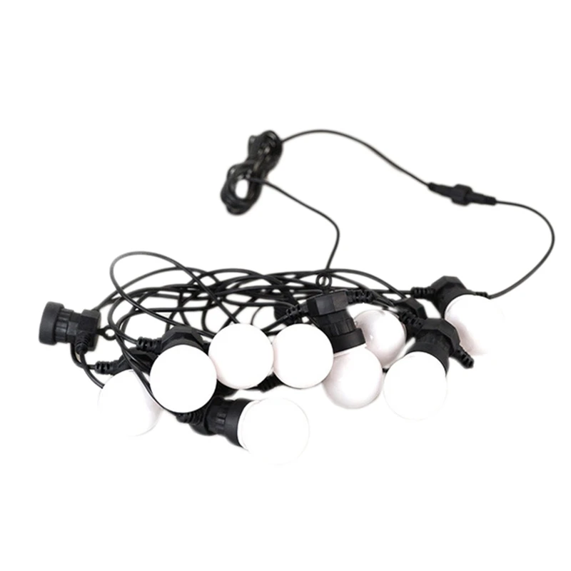 

HHO-G50 LED Globe Bulb String Lights Waterproof Ball String Christmas Garden Party 7.5M Milk White EU Plug