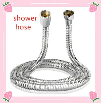 

1pcs Shower Hose Flexible Shower Hose Stainless Steel Bath Shower Head Hose Pipe Smooth Shower Washers Hose Accessories