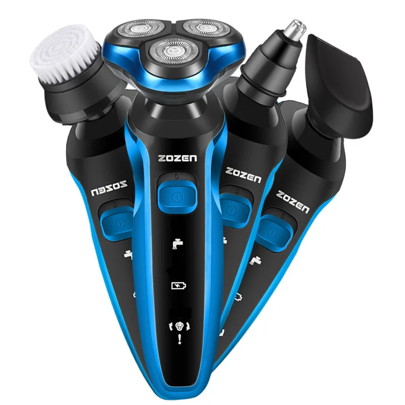 

Men Washable Rechargeable Electric Shaver OEM Razor Wet/Dry Drop Shipping Shaving Beard Machine Multifunctional USB Charging 159