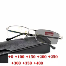 Европейские и ретро металлические фотохромные очки для чтения, оправа для мужчин и женщин, прогрессивные многофокусные очки для чтения NX