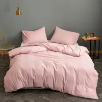 Bonenjoy 1 pc Quilt Cover Pink Bed Cover Pillowcase for Girls Solid Color pościel 200x220 Duvet Cover King Size ( no pillowcase) 1