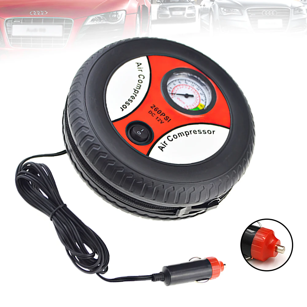 12V Air Pump Compressor Heavy Duty Powerful Car Tyre Electric Inflation