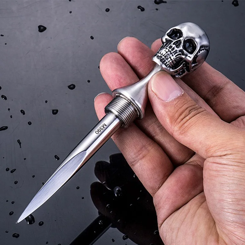 M390 чайный нож с головой призрака конус черепом чистый ручной для чая игла