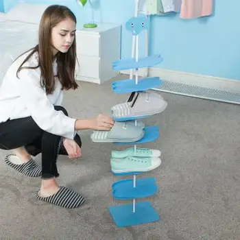 

Six-layer cartoon animal three-dimensional children's shoe rack creative living room shoe rack