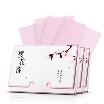 

100pcs / Box Green Tea Oil Blotting Sheets Protable Cleansing Facial Pores Oil Control Wipes Oil-absorbing Paper Face Care Tool