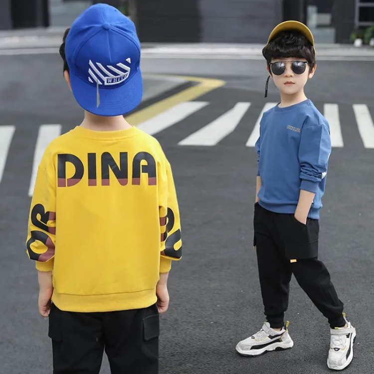 

Childrenswear BOY'S Spring Clothing Set 2019 New Style Children Sports Western Style Korean-style Fashion Boy Spring And Autumn