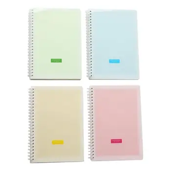 

4pcs Portable Frosted Coil Notepad Mini Cute Notebook Schedule Checklist Note Pads Memo Home Stationery School Office Supplies