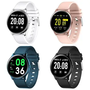 

KW19 Smart Watch Heart Rate Fitness Waterproof Magnetically Charged Base Weather Tracker Pedometer Remote Camera Bracelet