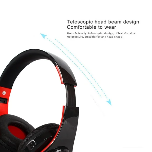 Fanshu Bluetooth наушники Складная Беспроводная гарнитура с микрофоном флеш картой