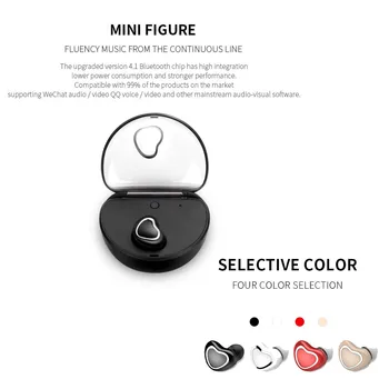 

New X7 mini with charging box invisible 4.1 movement bluetooth earphone auriculares bluetooth inalambrico earbuds D8
