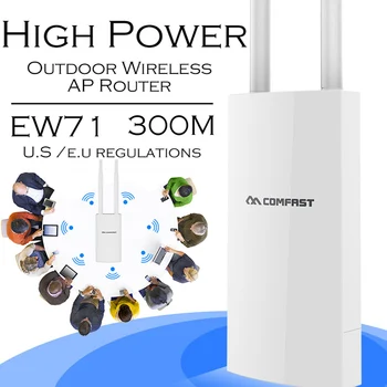 

1KM WIFI Range Wireless Outdoor CPE Router WIFI Extender 2.4G 300Mbps WiFi Bridge Access Point AP Antenna WI-FI Repeater CF-EW71