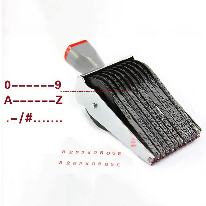 Многофункциональный 10 значный алфавит прокатка резиновый штамп английская