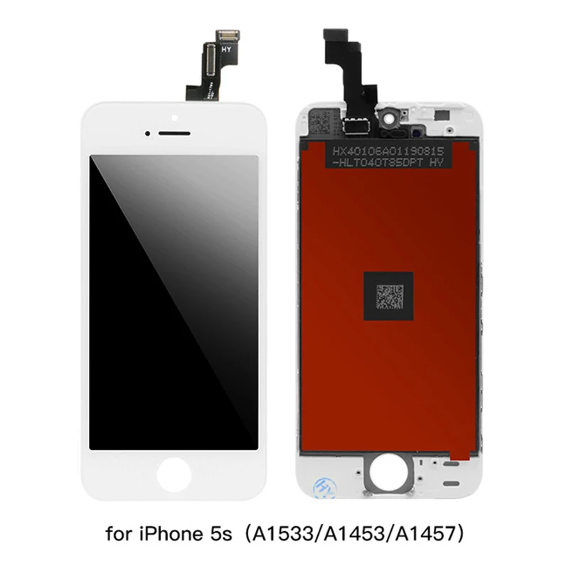 For iPhone 5S White AAA++ Pantalla для iPhone 6 6S Plus ЖК-дисплей сенсорный экран дигитайзер рамка Полная сборка для iPhone 5S ЖК-экран Замена - Цвет: For iPhone 5S White