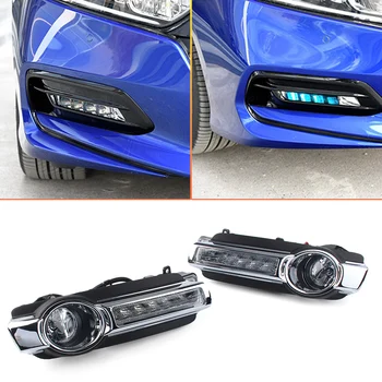 

Car Daytime Running Driving Light DRL Turn Signal Lights Fog Lamp for Mitsubishi Pajero Montero 2015 2016 Dual Colors