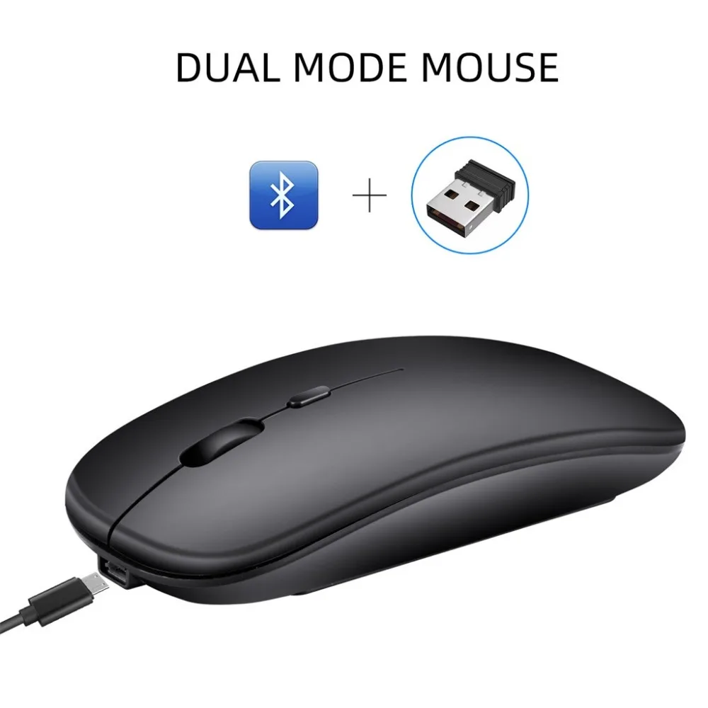 M90 перезаряжаемая Беспроводная BT 5,0 USB Двухрежимная игровая мышь Мыши для ПК ноутбука тонкий дизайн для гладкого вида и портативного использования 1010