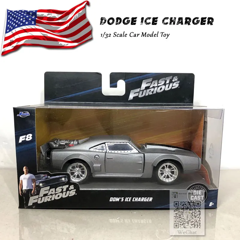 JADA 1/32 масштабная модель автомобиля игрушки Dodge Ice зарядное устройство автомобиль из литого металла модель игрушки для подарка/детей/Коллекция