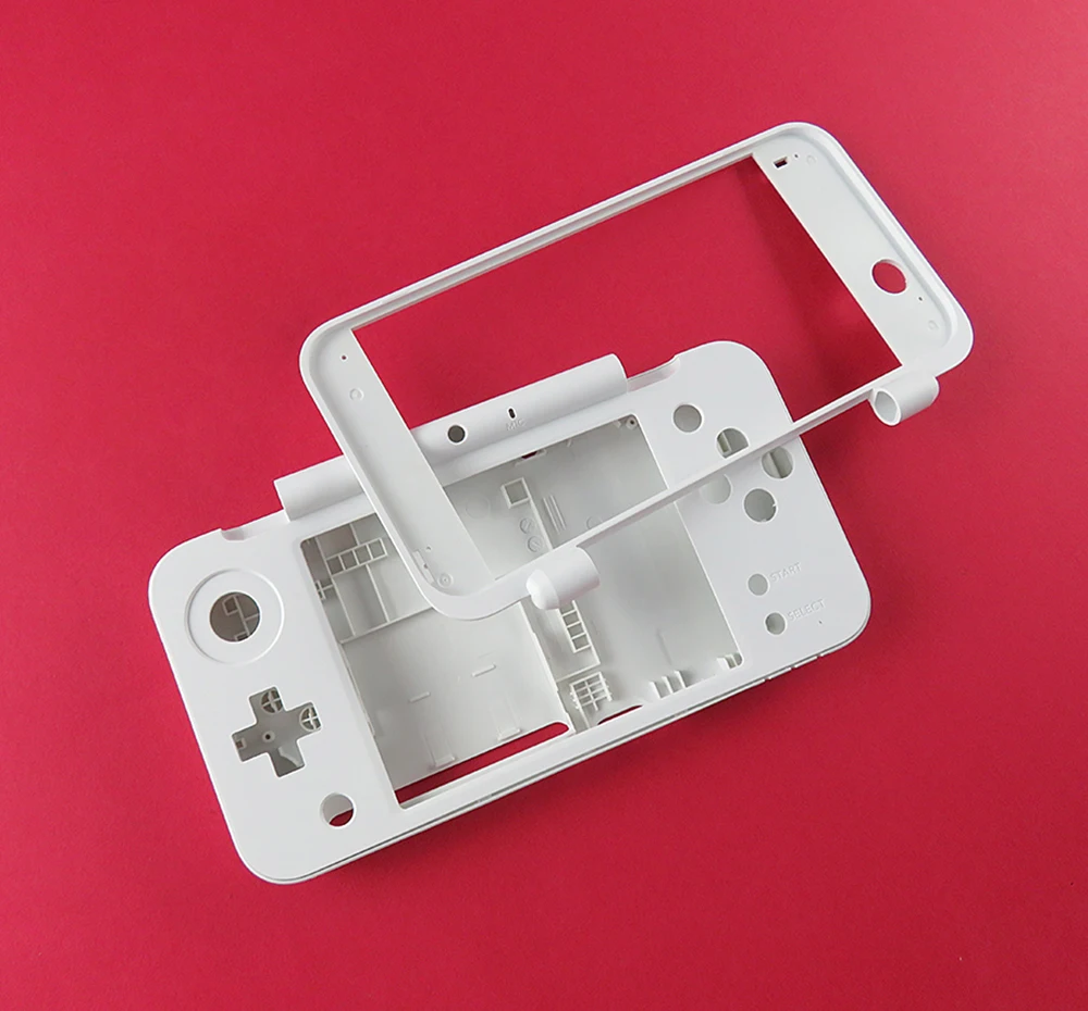 For New 2DS XL 2DS LL White Plastic Housing Shell Case Replacement Part Plate Set