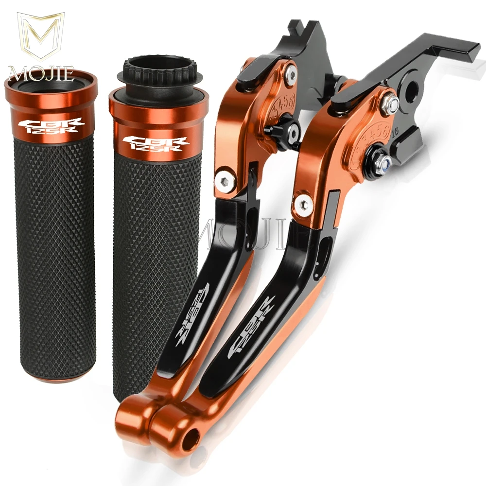 Для Honda CBR125R CBR 125R 125 R CBR125 R 2005 2011- Мотоцикл с ЧПУ сцепные рычаги Руль ручками - Цвет: OR CBR125R 05