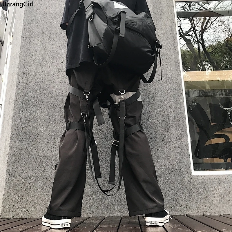 Harajuku уличная одежда корейский стиль лоскутные Светоотражающие полосатые кольца