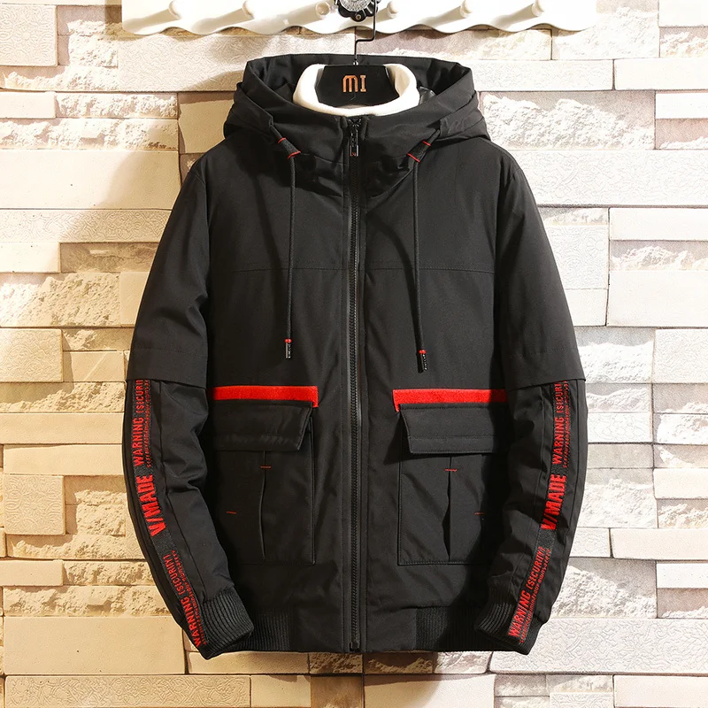 

Coat Teenager Student Winter Clothes Quality Jacket Men Thick Warm Parka Windproof Outwear Youth Streetwear Hip Hop Icebear