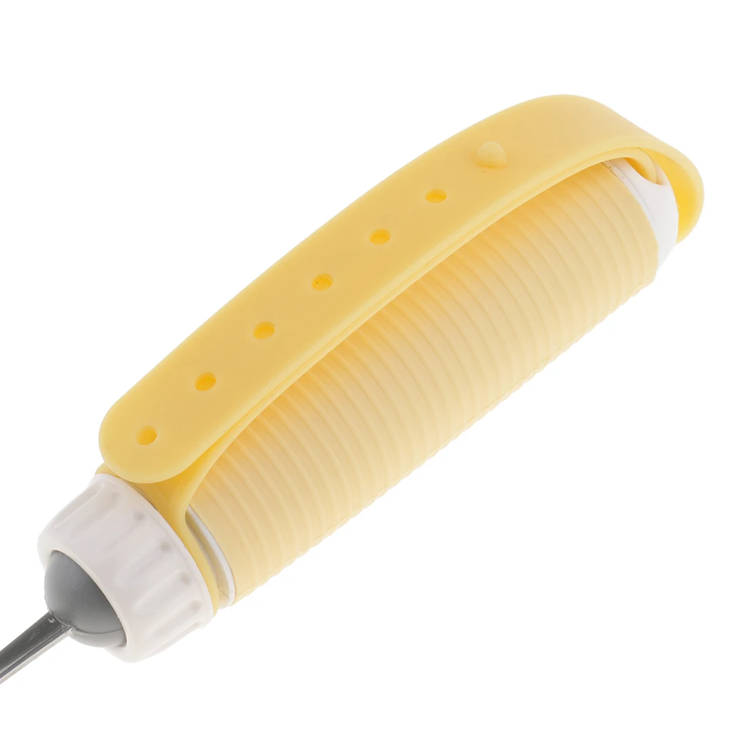 Arthritis Elderly Parkinson Adults Kids Utensil Eating Meal Fork - Steel & Silicone - Non Weighted Non Slip Design