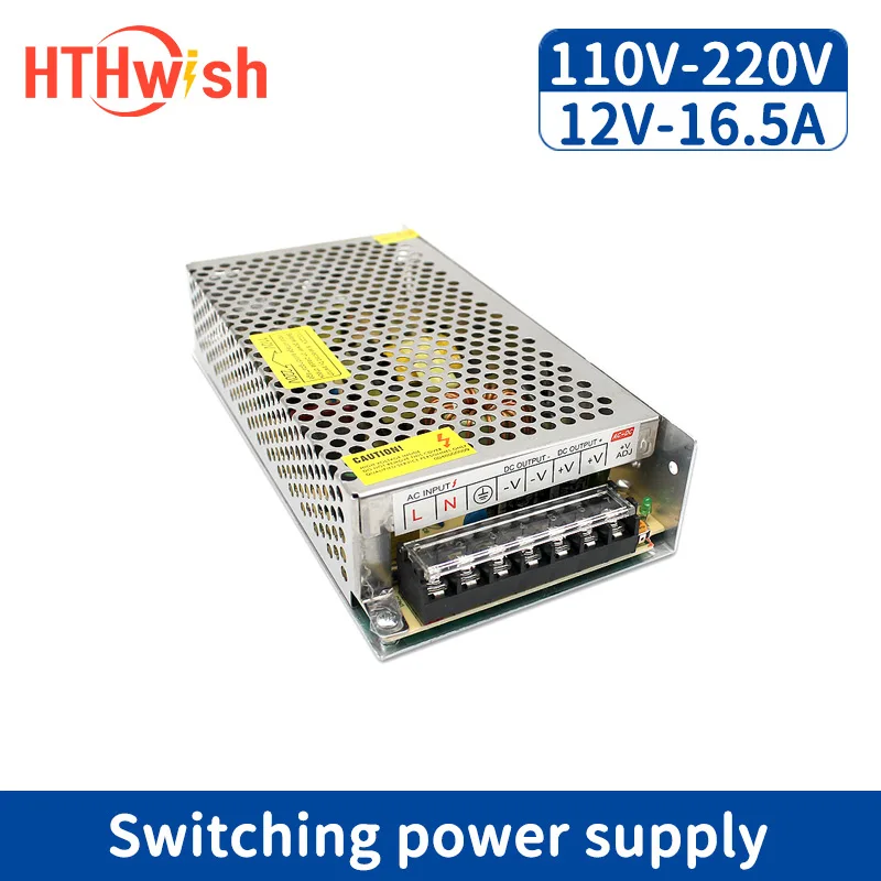 Импульсный источник питания HTHwish 12 В 220 А от 198 до Вольт Вт трансформатор