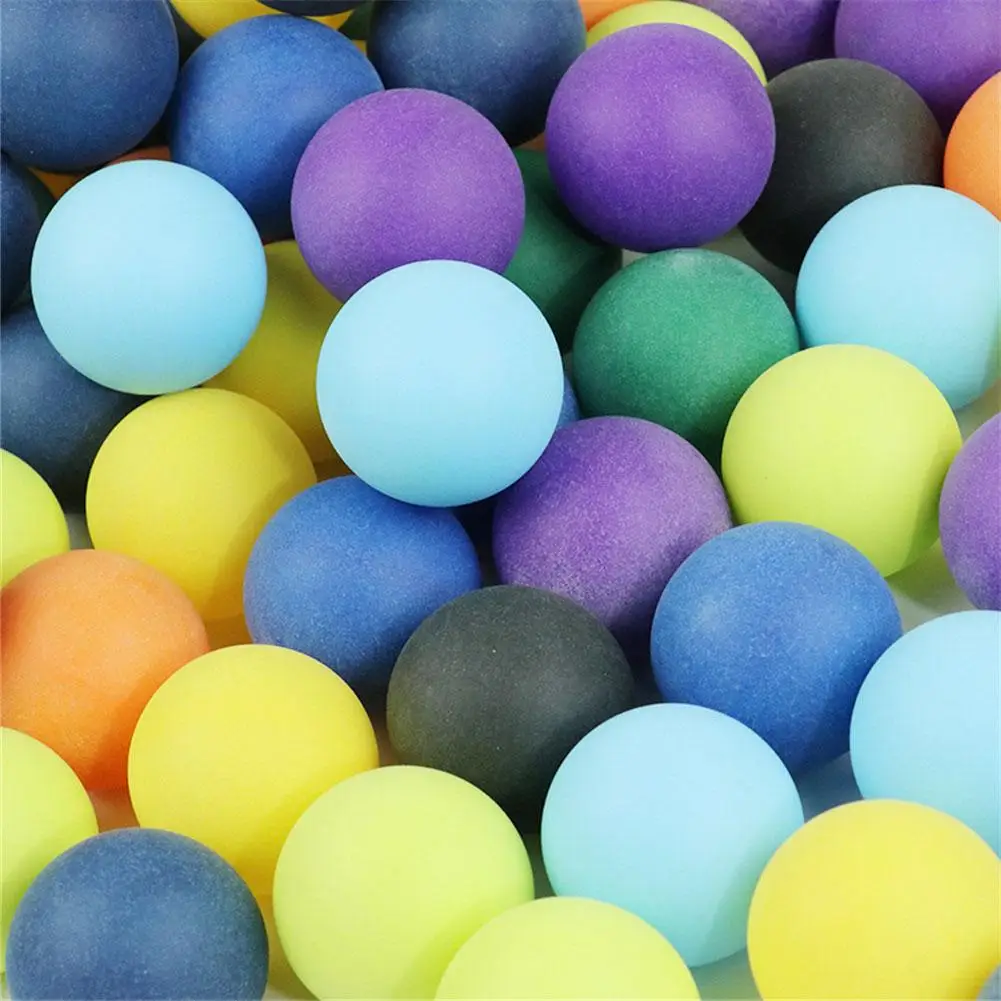 40 мм 2,4 г развлекательные мячи для настольного тенниса 100 шт./упак. Цветные мячи для пинг-понга смешанные цвета для игры и рекламы