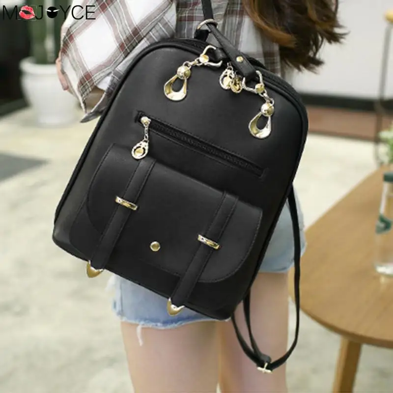 Гил Bagckpack Лидер продаж из искусственной кожи сумки Для женщин рюкзак элегантный дизайн с кулоном Медвежонок для девочек школьные сумки на ремне Рюкзак